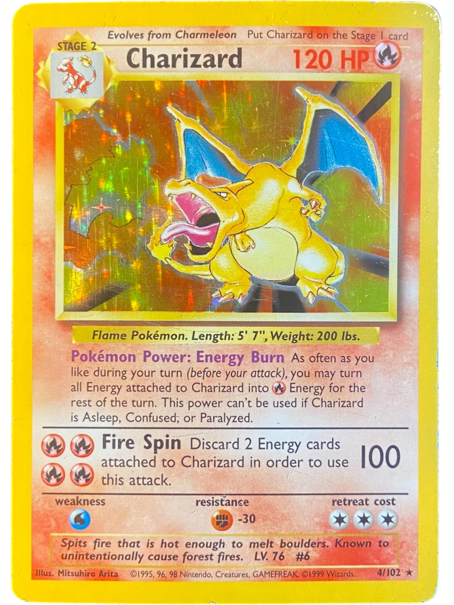 Charizard - 4/102 - Set de Base