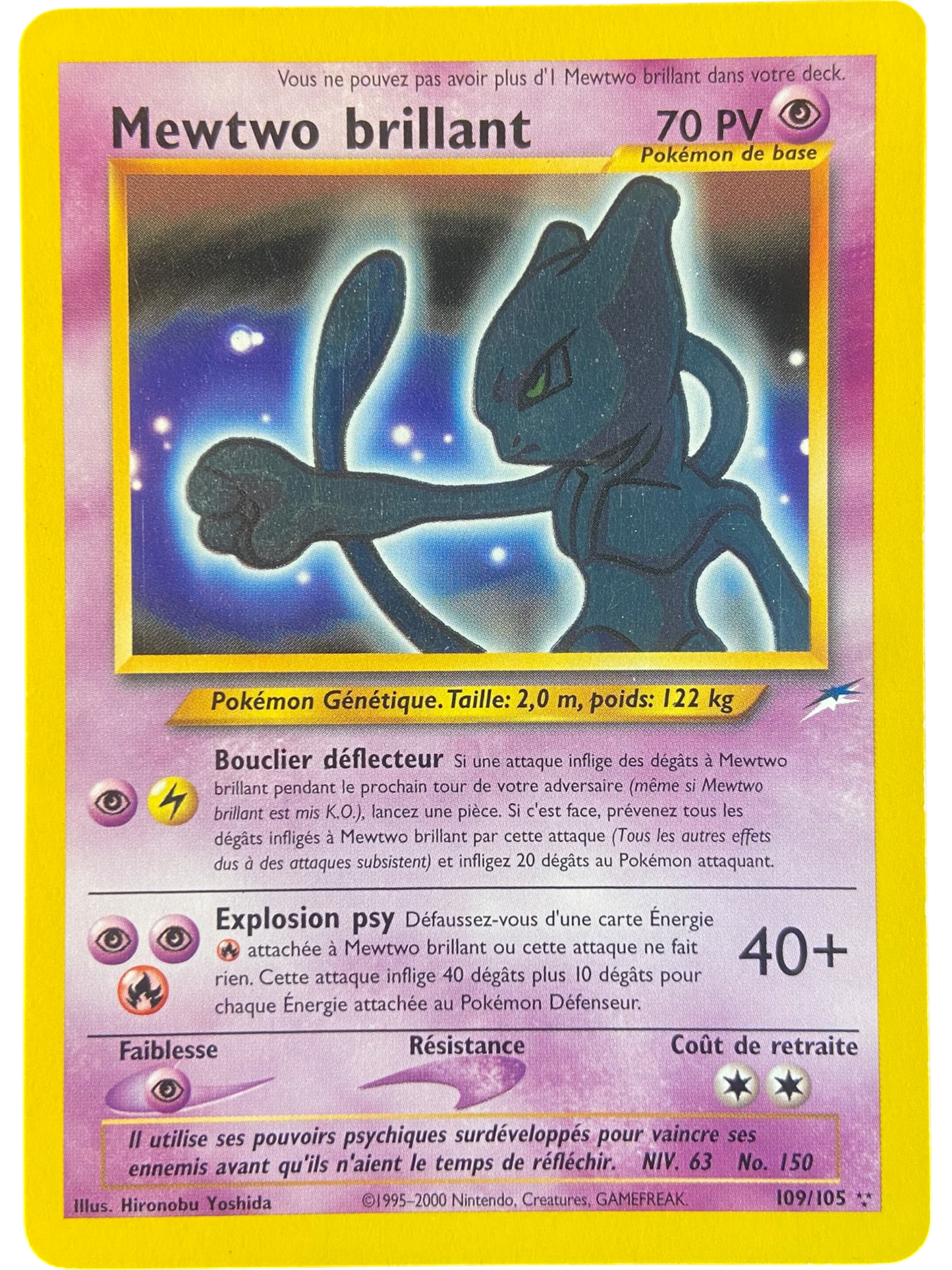 Mewtwo Brillant - 109/105 - Neo Destiny
