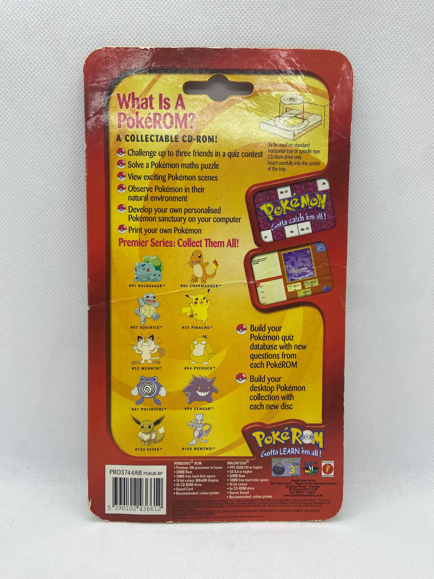 PokéROM Pikachu #25 - CD-ROM Officiel Pokémon