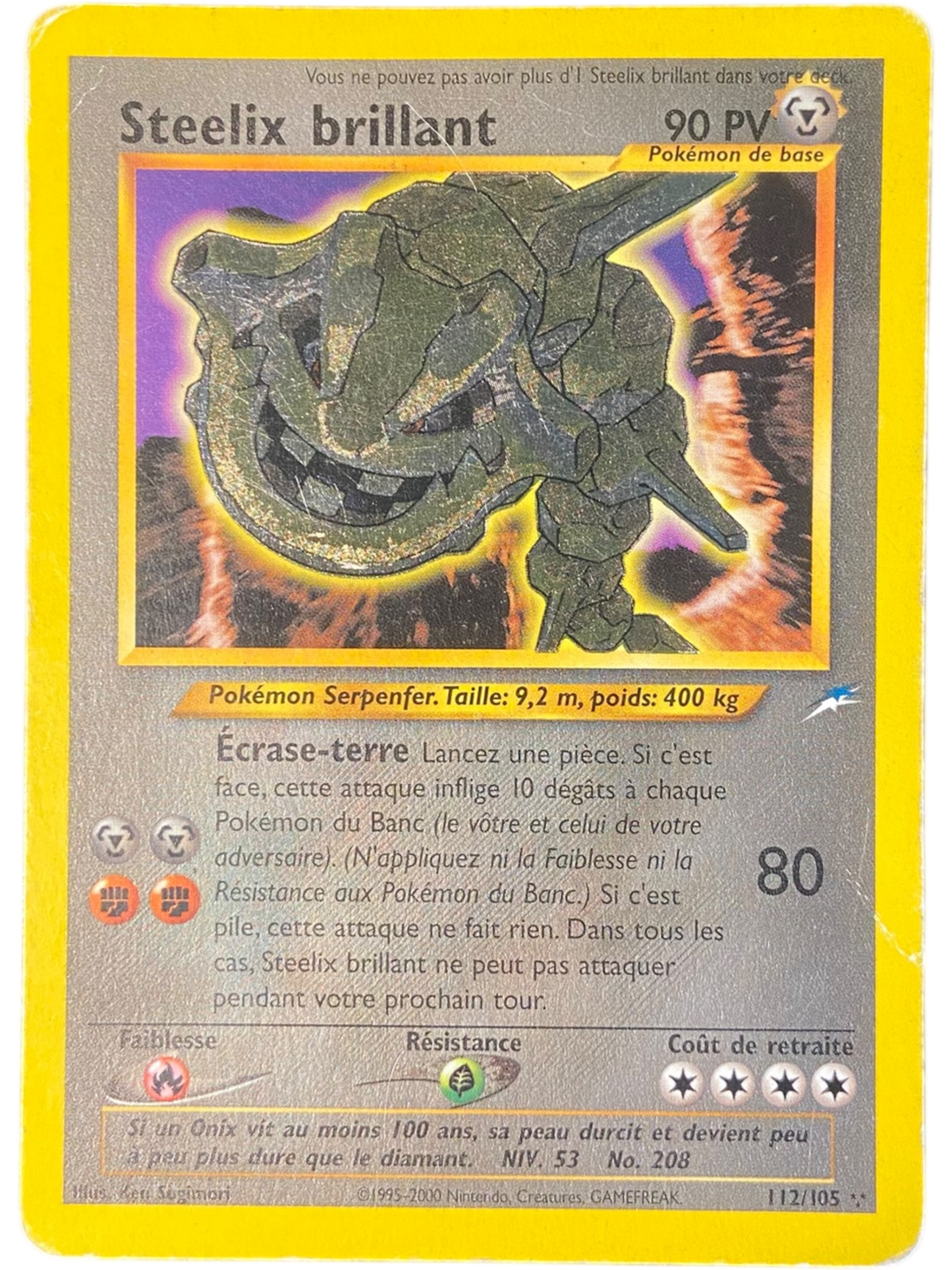 Steelix Brillant - 112/105 - Neo Destiny