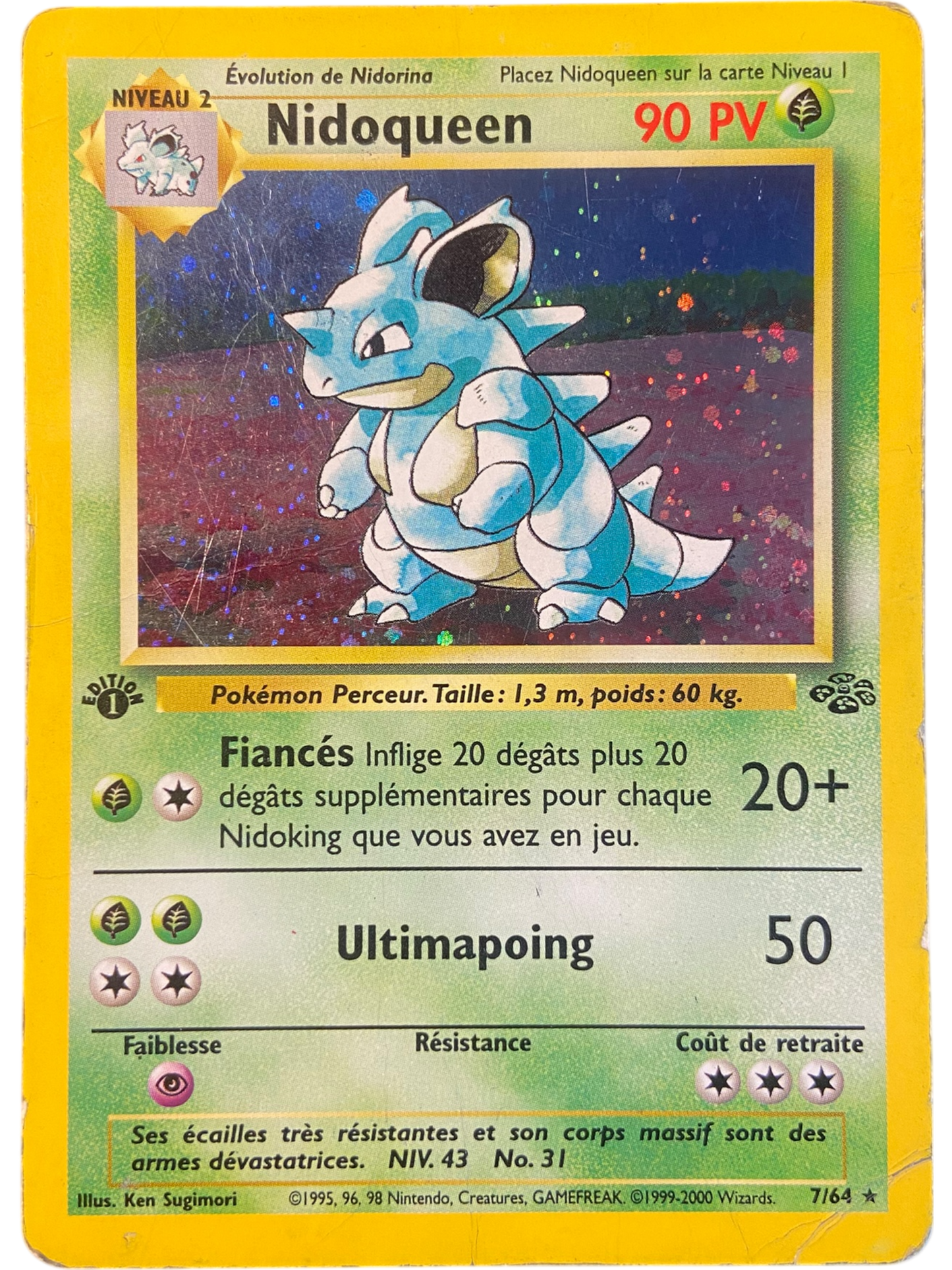 Nidoqueen - Ed.1 - 7/64 - Jungle