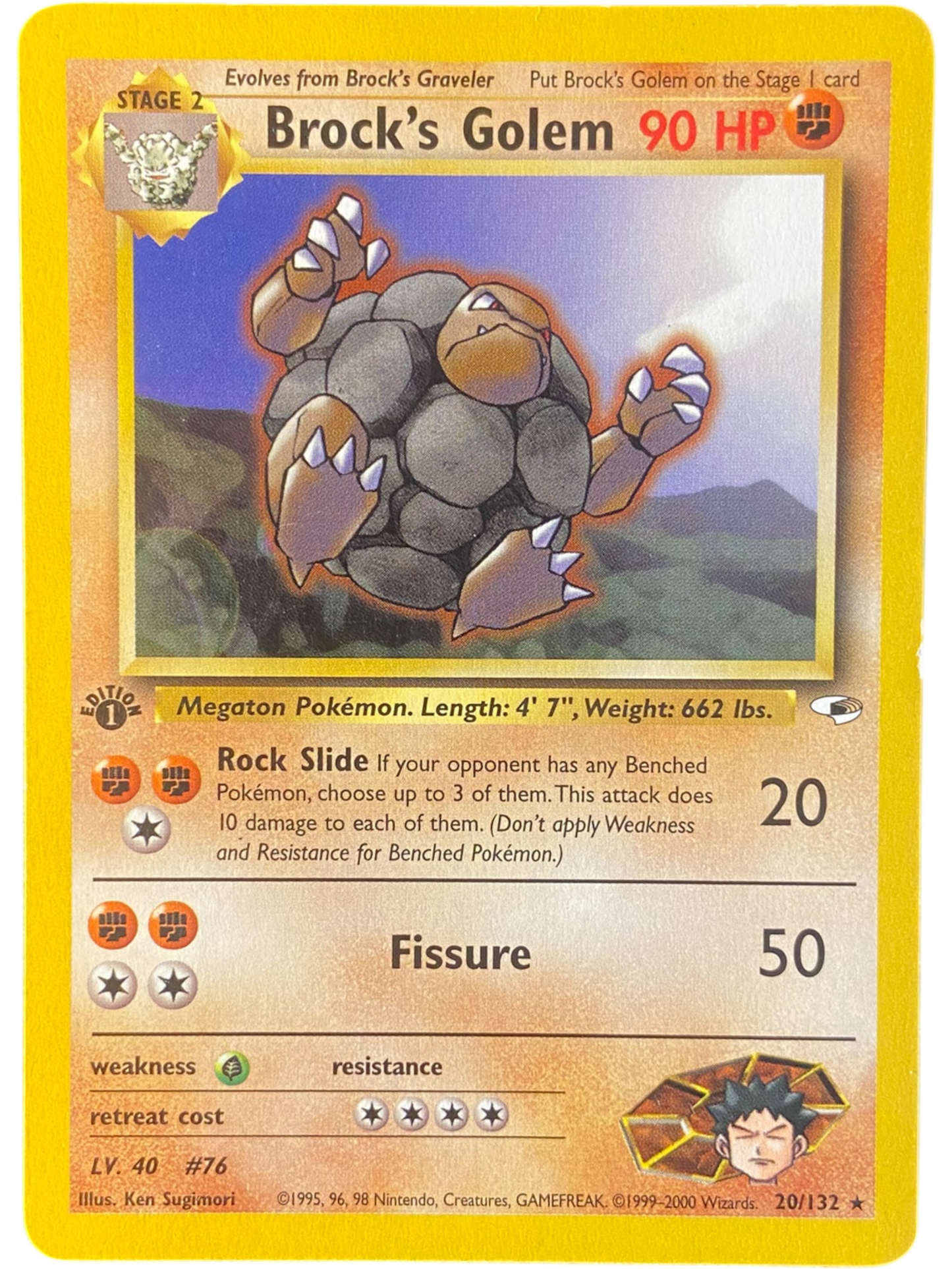 Brock's Golem - Ed.1 - 20/132 - Gym Heroes