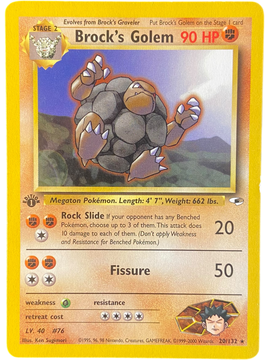 Brock's Golem - Ed.1 - 20/132 - Gym Heroes